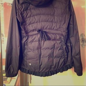 Lululemon puffed jacket with ruffles size 8